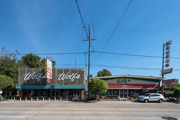 Photograph by Peter Molick of Wolf’s Money to Loan and Wolf’s Jewelry Repair & Pawn Shop in Houston. Molick’s photographs, along with over 100 others, will be on display at the “Houston: Uncommon Modern” photo exhibit from March 28 through April 28 at the Texas Southmost College ITEC Center.